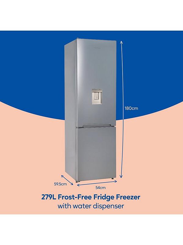 Russell Hobbs RH180FFFF551E1SWD 180X54CM Frost Free Fridge Freezer W/ Water Dispenser - Silver - Image 3
